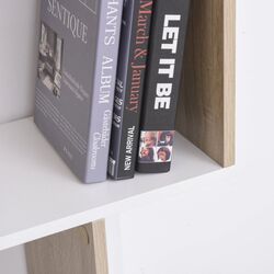 Стеллаж Homcom 836-259AK 100x30x124 cm (Oak/White) Thumb