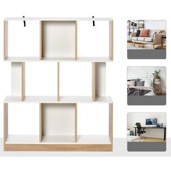 Стеллаж Homcom 836-259AK 100x30x124 cm (Oak/White) Thumb