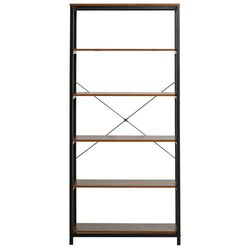 Etajera Homcom 836-279 80x30x180 cm (Oak/Black) Thumb