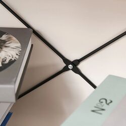 Etajera Homcom 836-279 80x30x180 cm (Oak/Black) Thumb