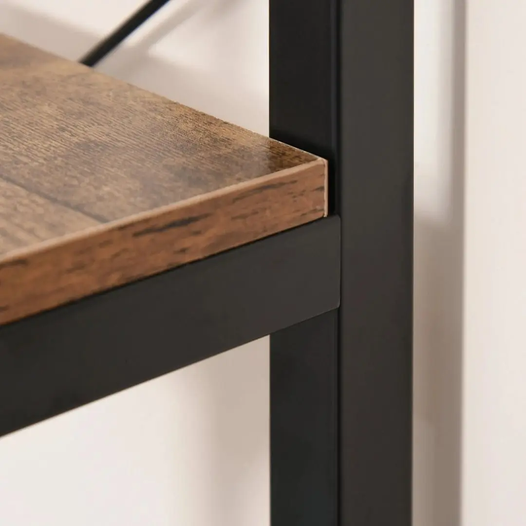 Etajera Homcom 836-279 80x30x180 cm (Oak/Black)