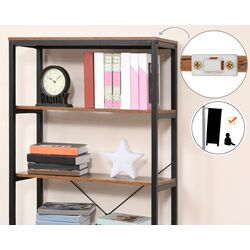 Etajera Homcom 836-279 80x30x180 cm (Oak/Black) Thumb