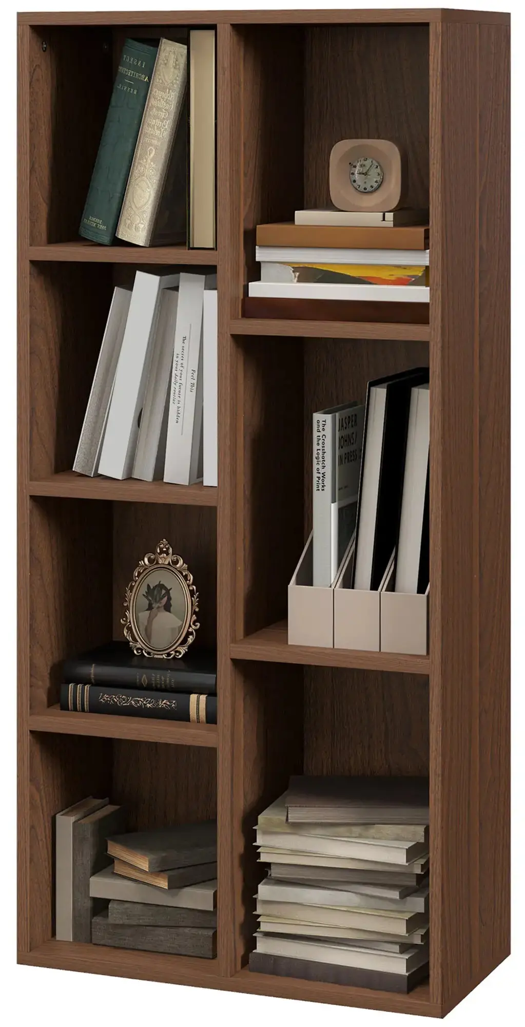 Etajera Homcom 836-367V80WN (Walnut) - 3