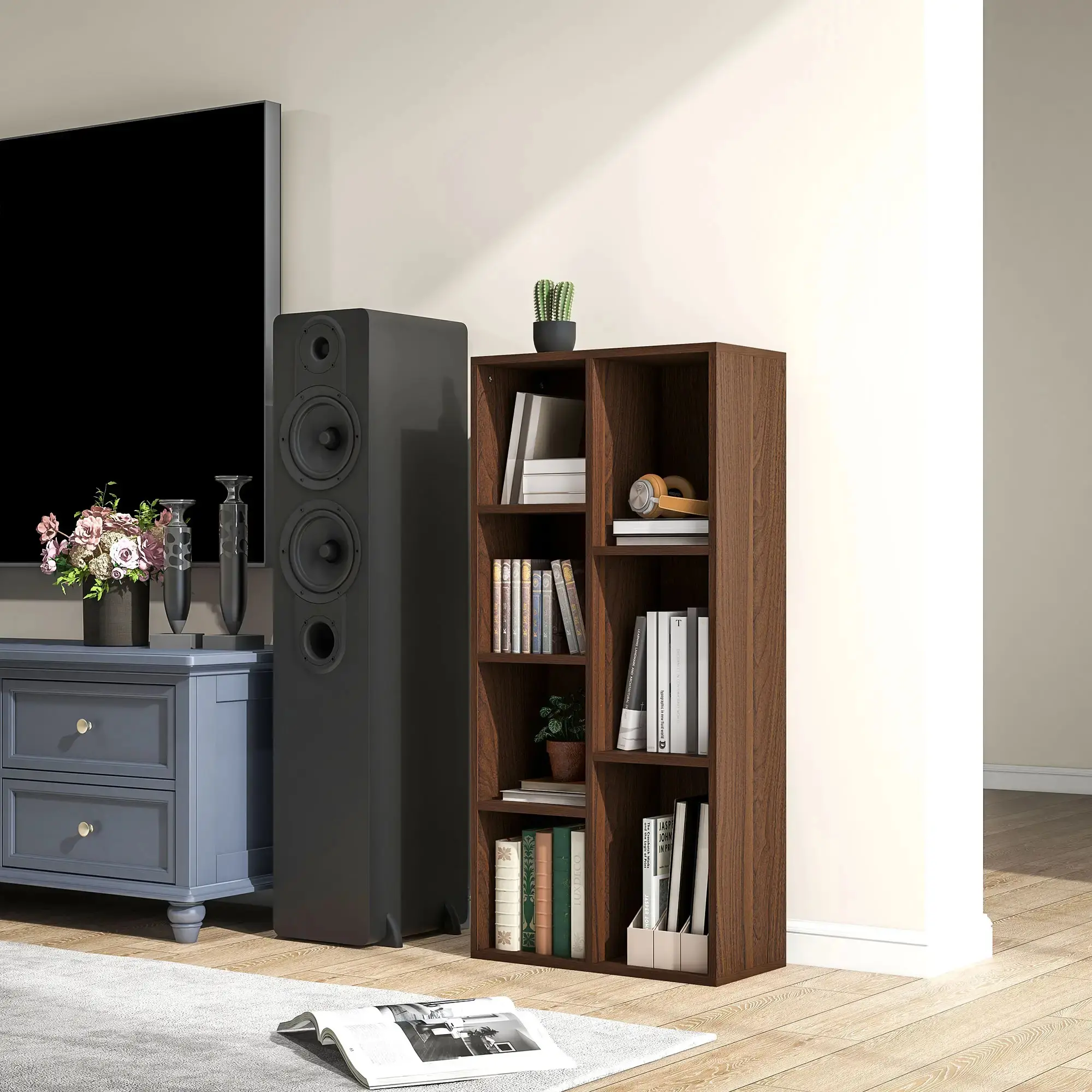 Etajera Homcom 836-367V80WN (Walnut) - 8