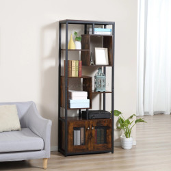 Etajera Homcom 836-388 (Brown/Black)
