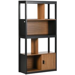 Стеллаж Homcom 836-504 (Walnut/Black) Thumb