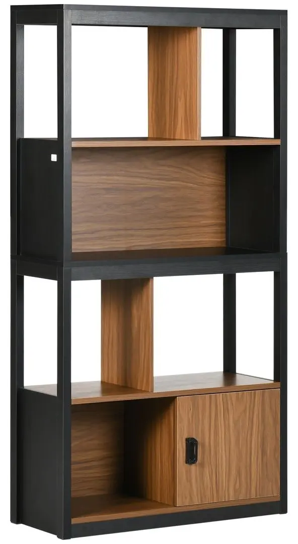 Стеллаж Homcom 836-504 (Walnut/Black) - 6