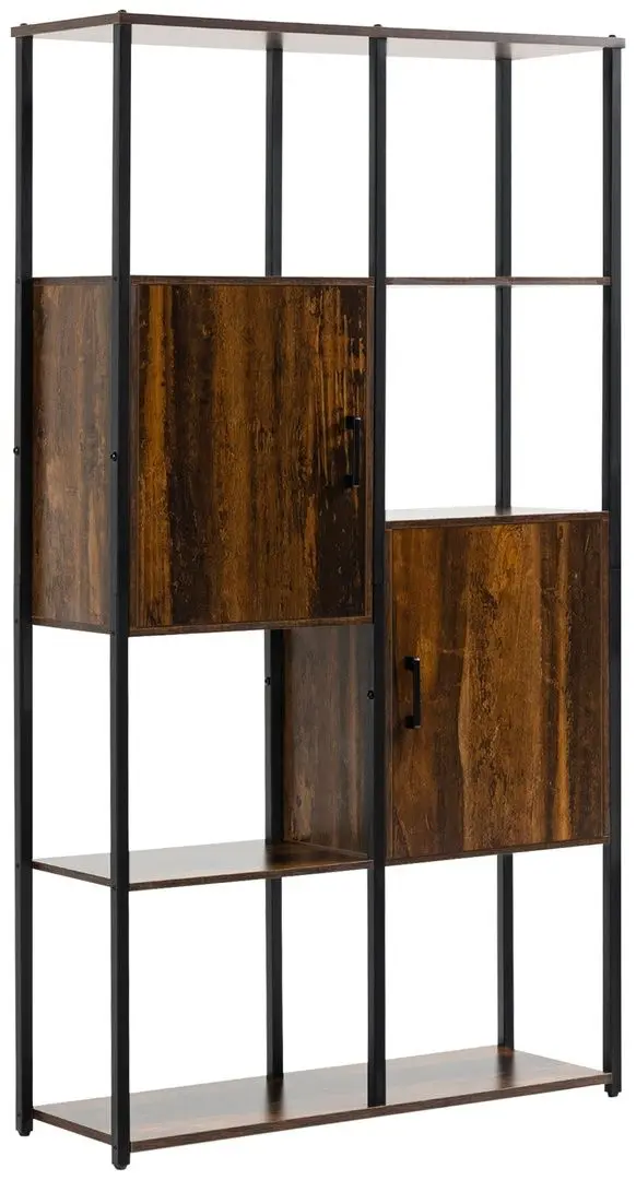 Etajera Homcom 836-522 90x30x159 cm (Rustic Brown/Black) - 3