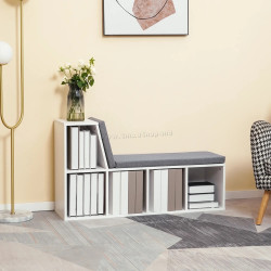 Стеллаж Homcom 836-536GY (White/Grey)