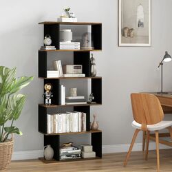 Стеллаж Homcom 836-557V00RB 70x29x163 cm (Rustic Brown/Black)