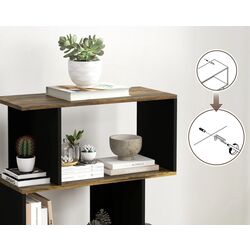 Стеллаж Homcom 836-557V00RB 70x29x163 cm (Rustic Brown/Black) Thumb