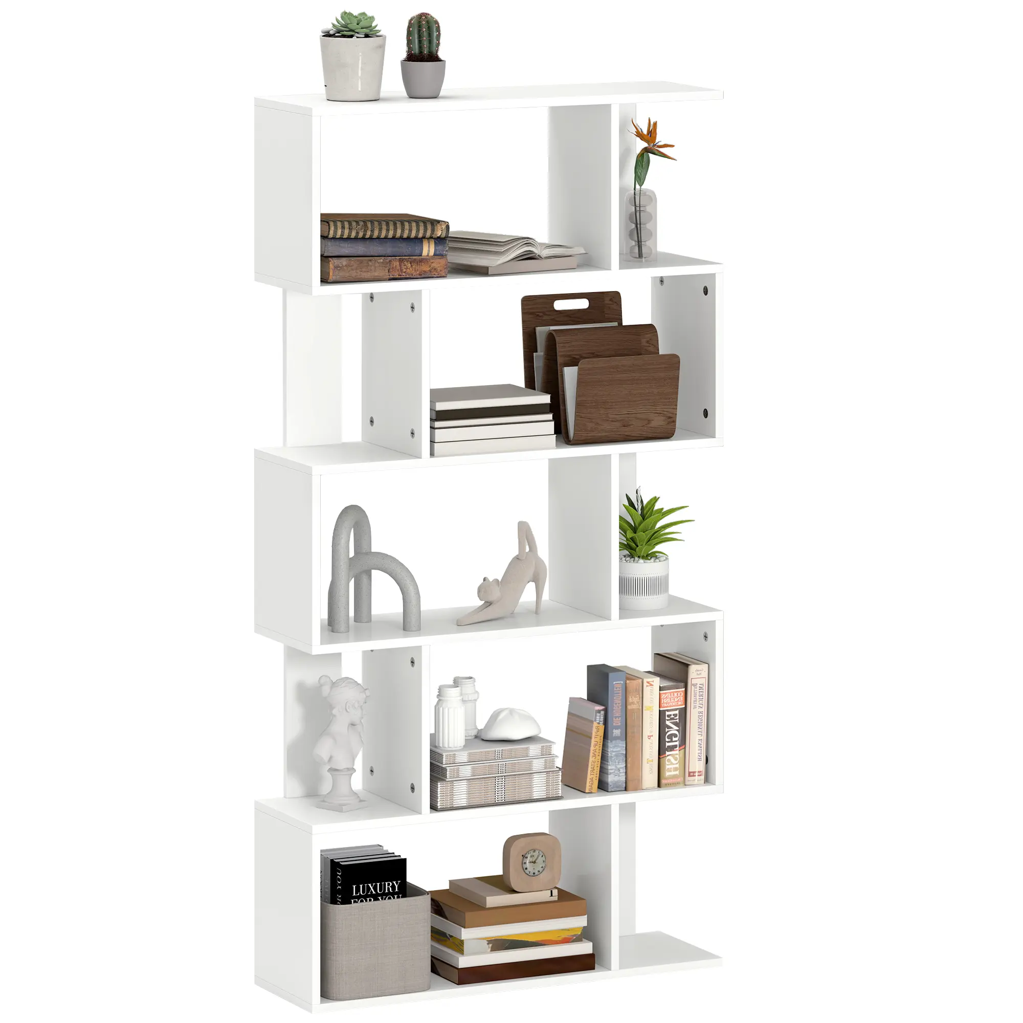 Etajera Homcom 836-574V00WT (White) - 3