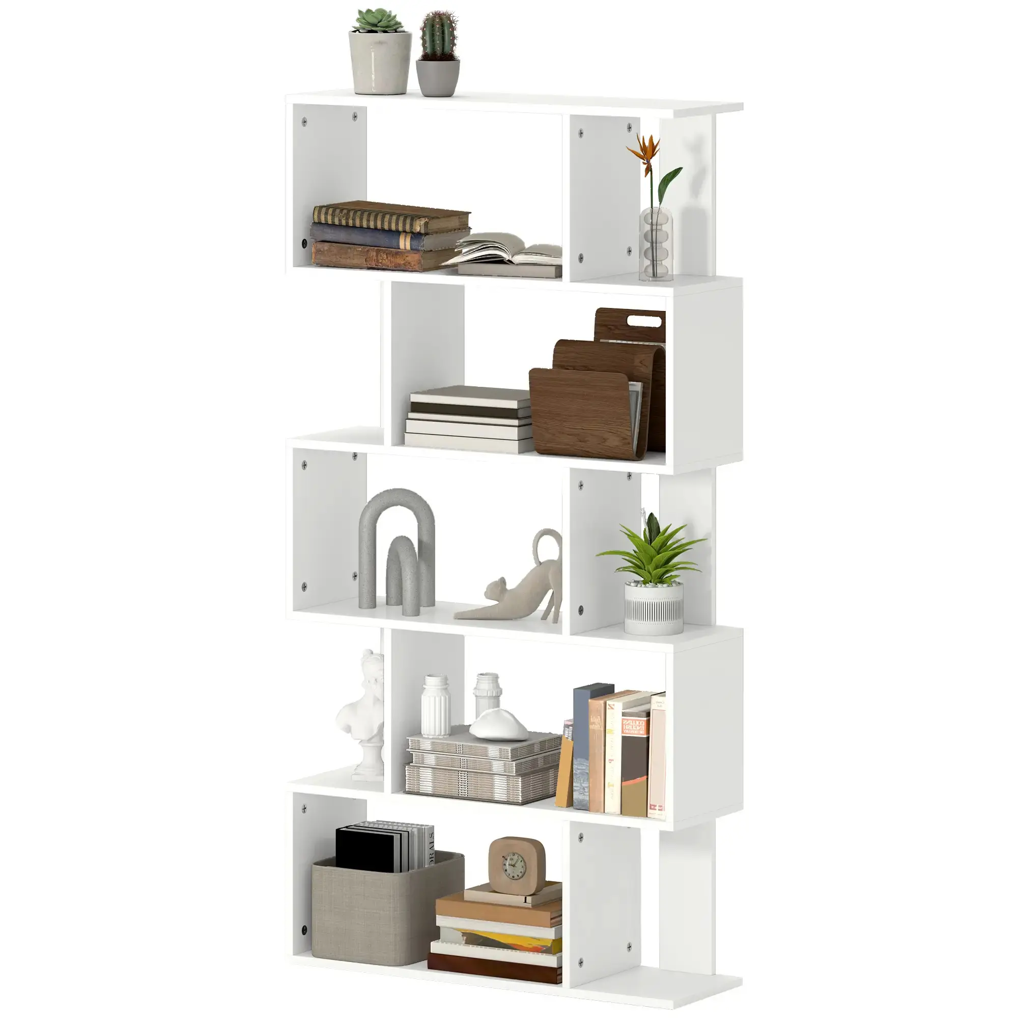 Etajera Homcom 836-574V00WT (White) - 4