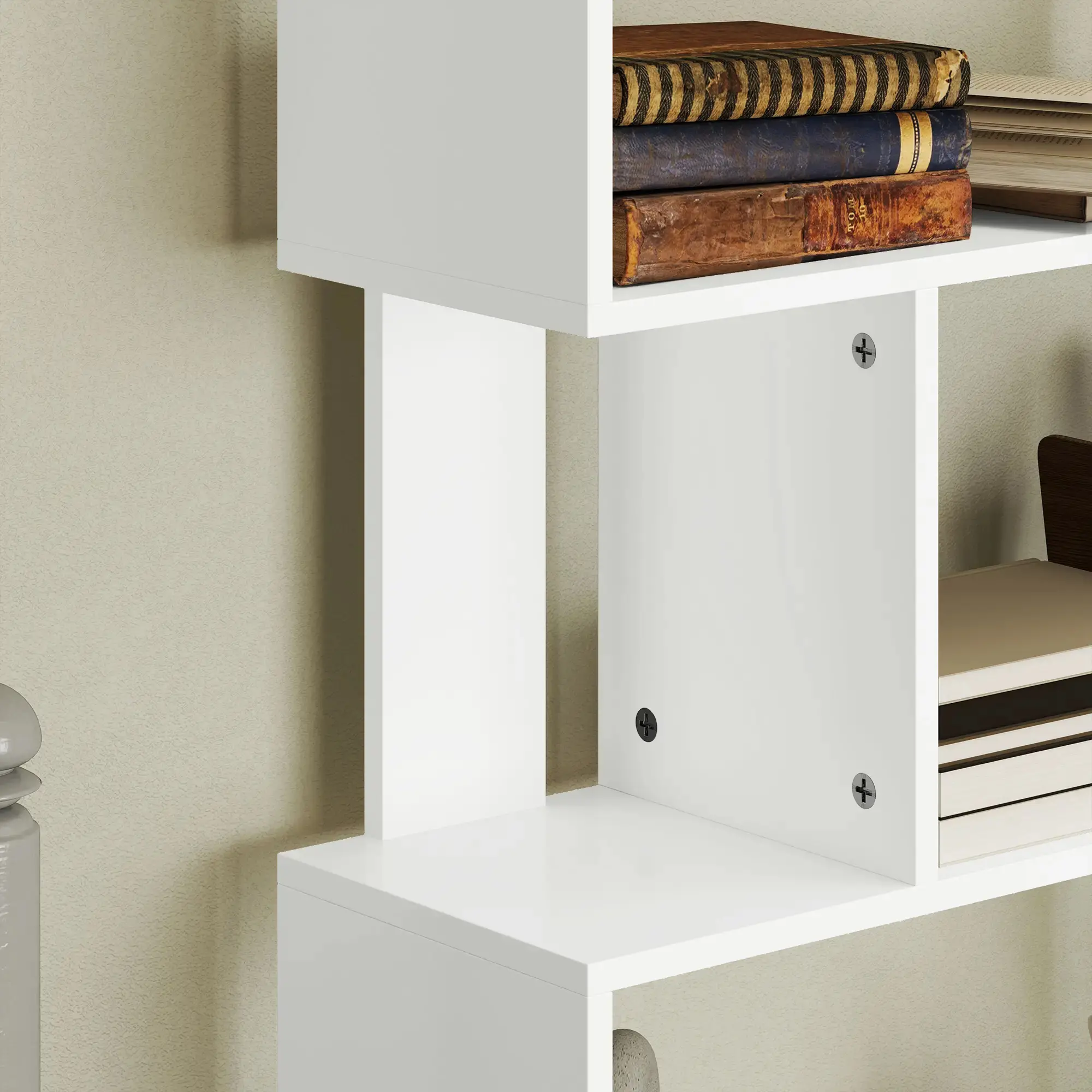 Etajera Homcom 836-574V00WT (White) - 6