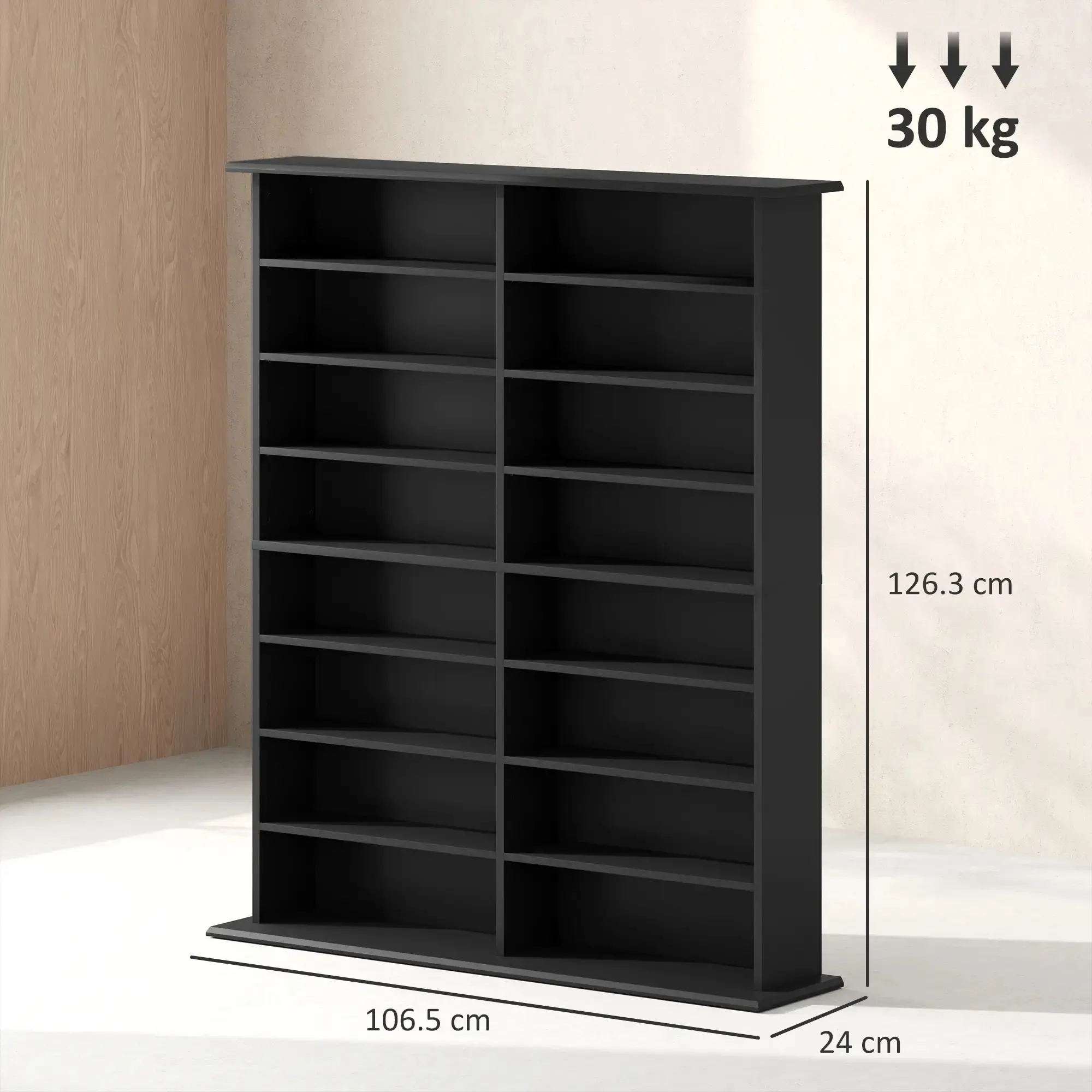 Etajera Homcom 836-602V00BK (Black) - 4
