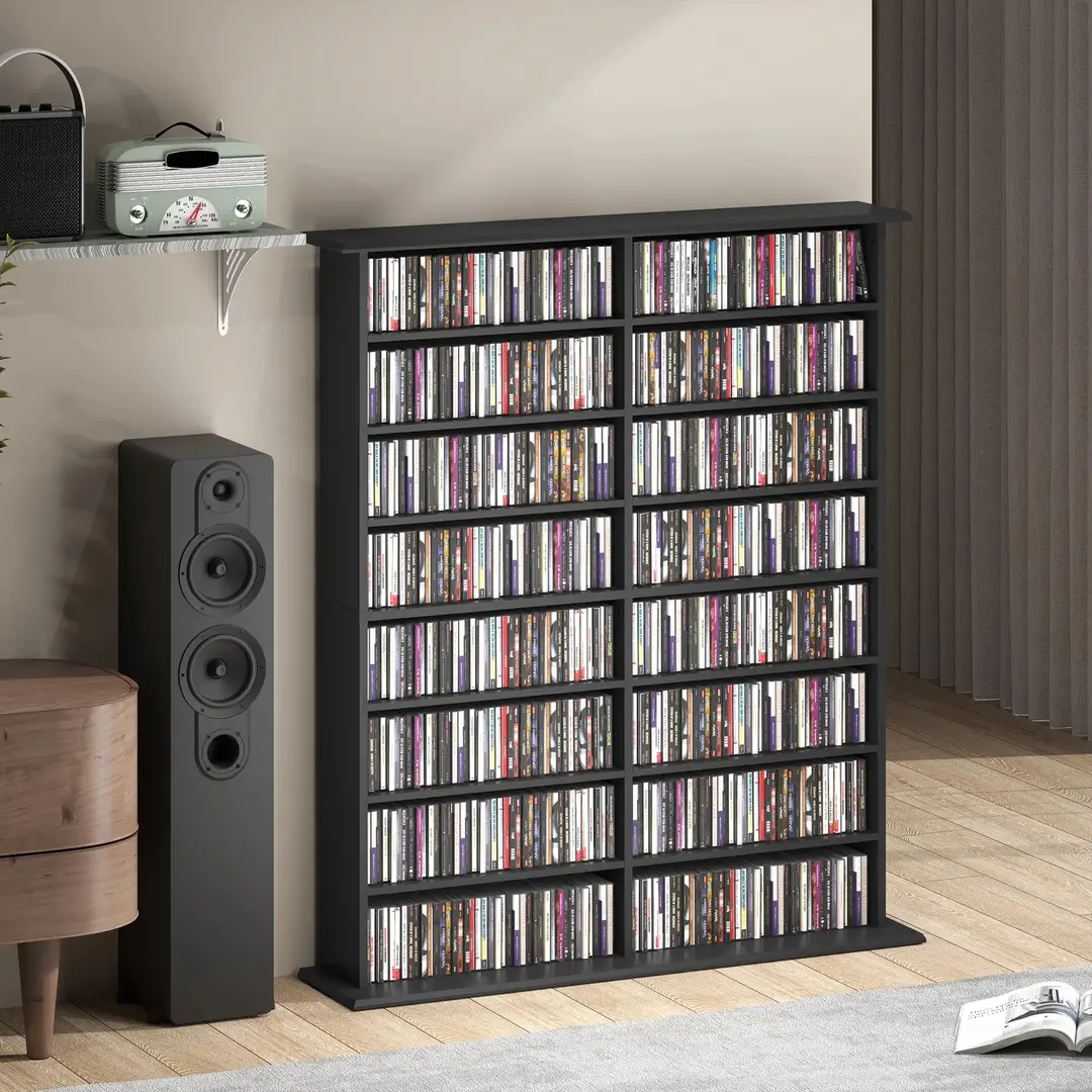 Etajera Homcom 836-602V00BK (Black)