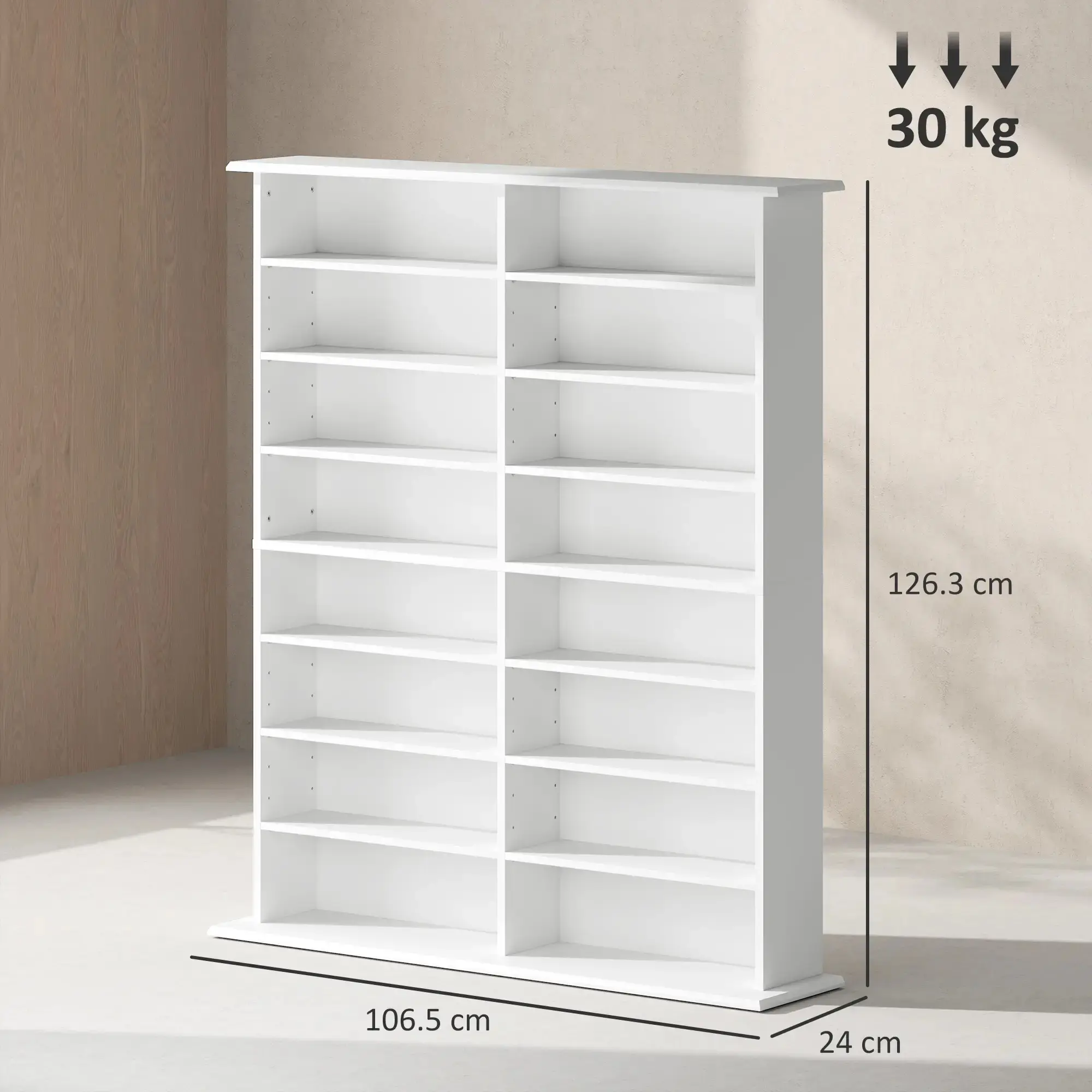 Etajera Homcom 836-602V00WT (White) - 4
