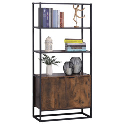 Etajera Homcom 838-027 (Brown/Black) Thumb