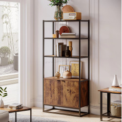 Etajera Homcom 838-027 (Brown/Black)