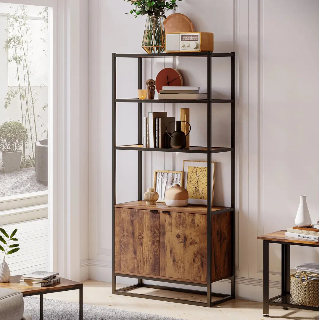 Etajera Homcom 838-027 (Brown/Black)