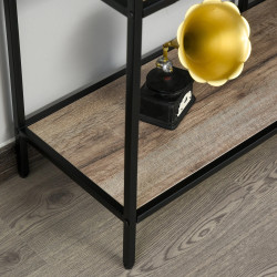 Etajera Homcom 838-046 (Oak/Black) Thumb