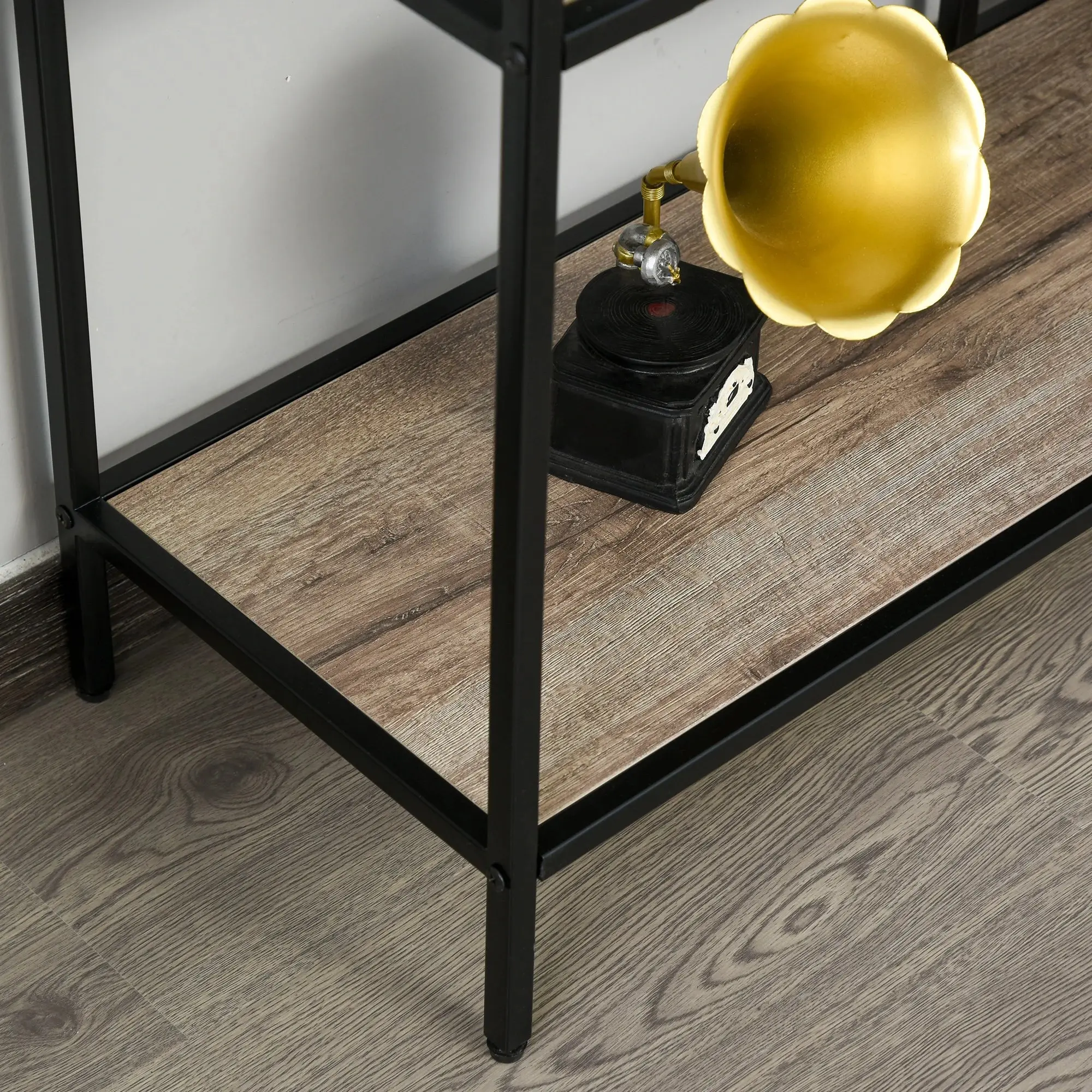 Etajera Homcom 838-046 (Oak/Black) - 5