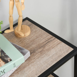 Etajera Homcom 838-046 (Oak/Black) Thumb