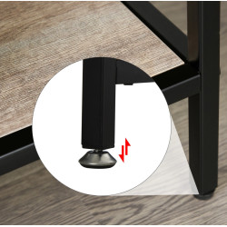 Etajera Homcom 838-046 (Oak/Black) Thumb