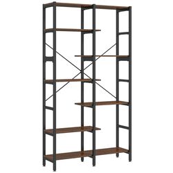 Etajera Homcom 838-048 100x30x182 cm (Brown/Black) Thumb