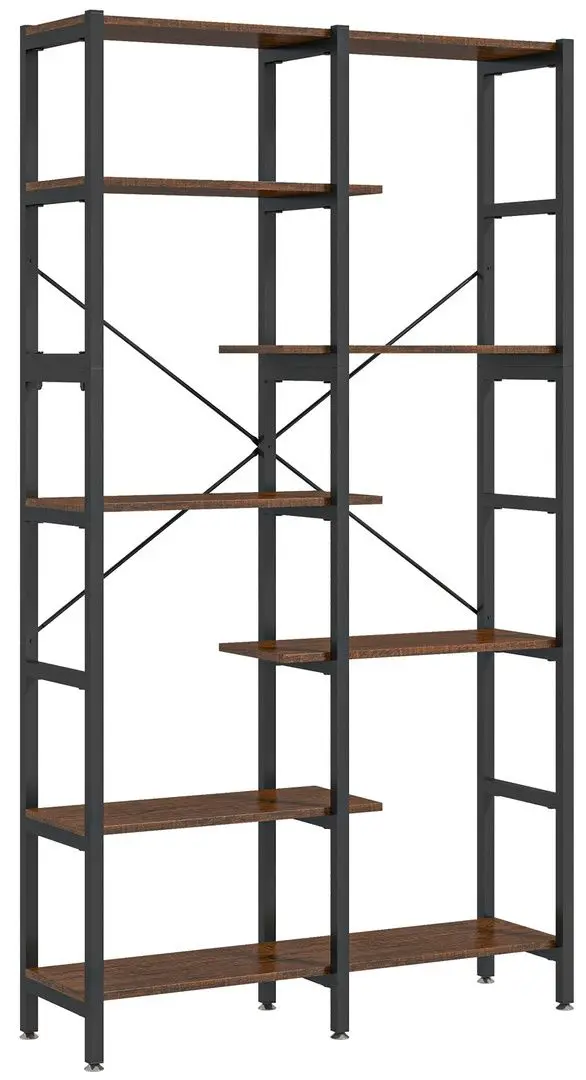 Etajera Homcom 838-048 100x30x182 cm (Brown/Black)