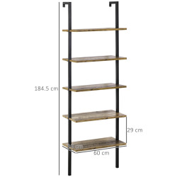 Etajera Homcom 838-111 (Brown/Black) Thumb