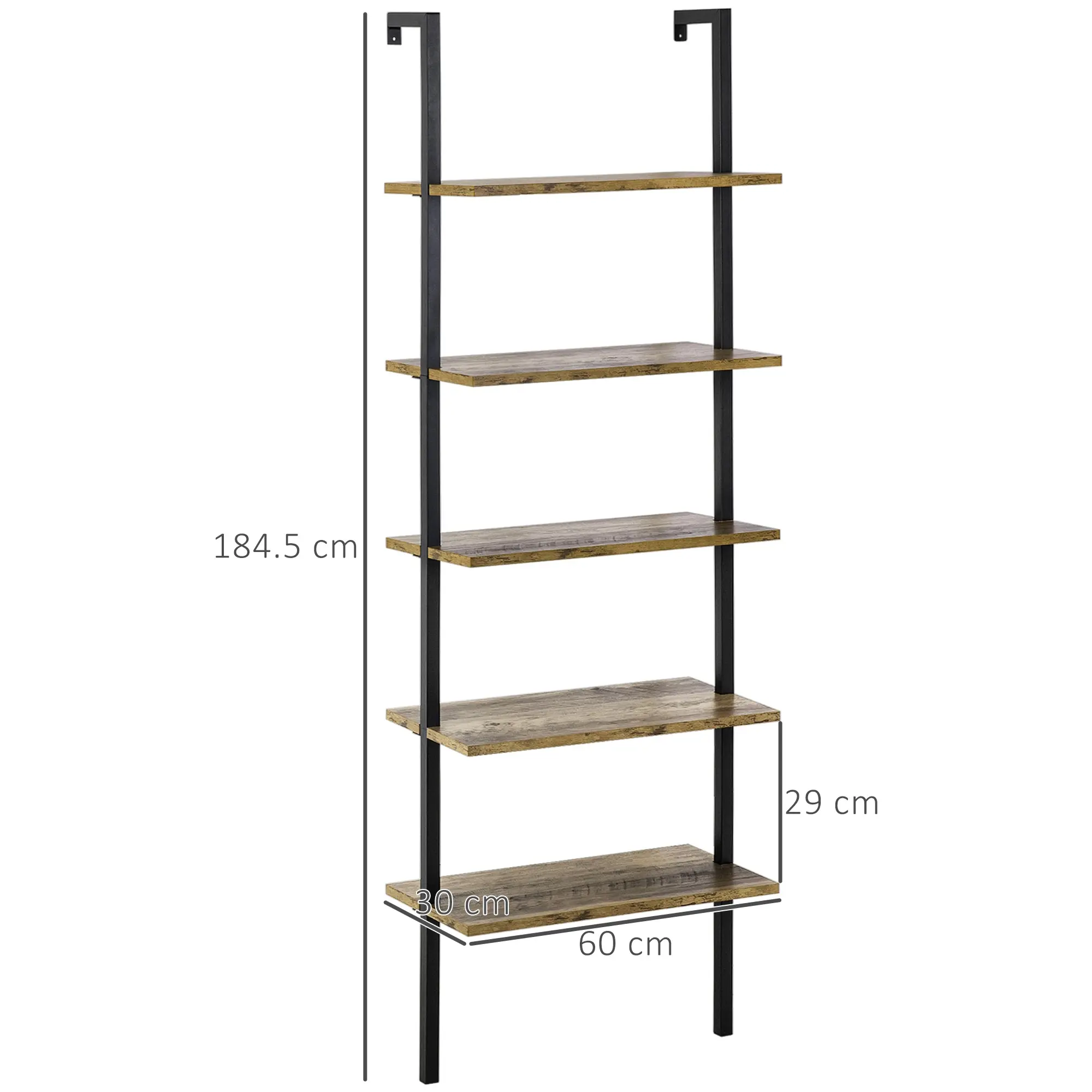 Etajera Homcom 838-111 (Brown/Black) - 3