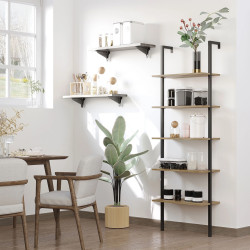 Etajera Homcom 838-111 (Brown/Black) Thumb