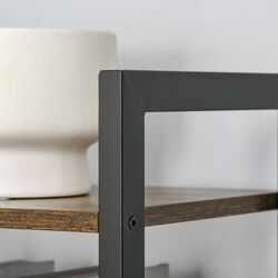 Etajera Homcom 838-162 40x30x154 cm (Rustic Brown/Black) Thumb