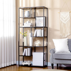 Etajera Homcom 838-305V00RB (Rustic Brown)