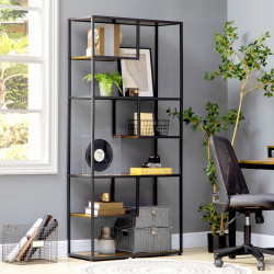 Etajera Homcom 838-305V00RB (Rustic Brown) Thumb