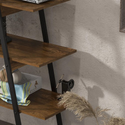 Etajera Homcom 838-378V00RB (Rustic Brown/Black) Thumb
