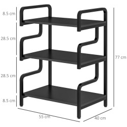 Стеллаж HomCom 838-446V80BK (Black) Thumb
