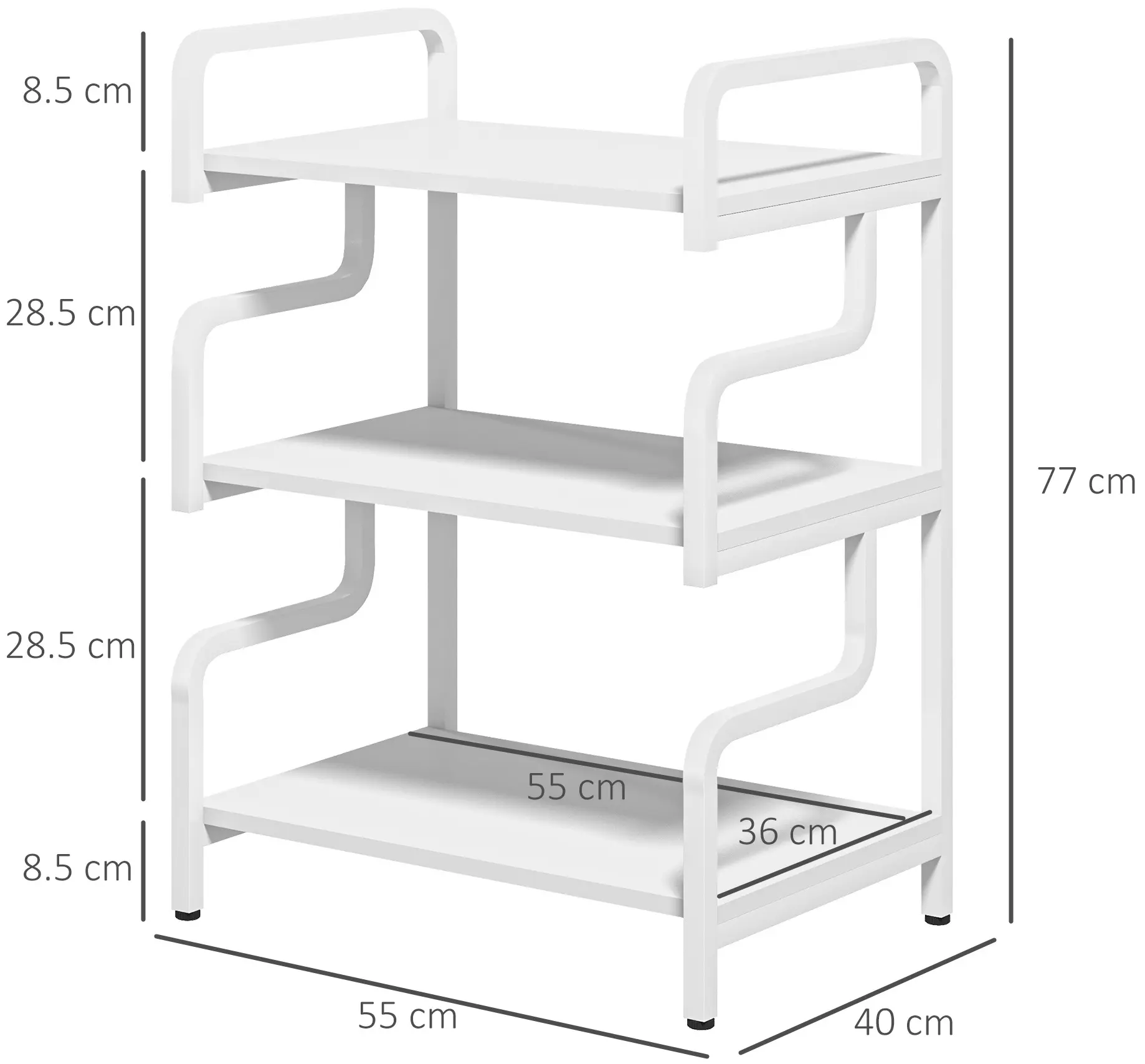 Стеллаж Homcom 838-446V80WT (White) - 5