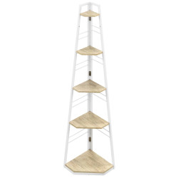 Etajera Homcom 838-519V00ND (Natural/White) Thumb