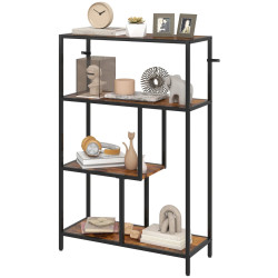 Etajera Homcom 838-546V00DW (Rustic Brown/Black) Thumb