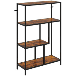 Etajera Homcom 838-546V00DW (Rustic Brown/Black) Thumb