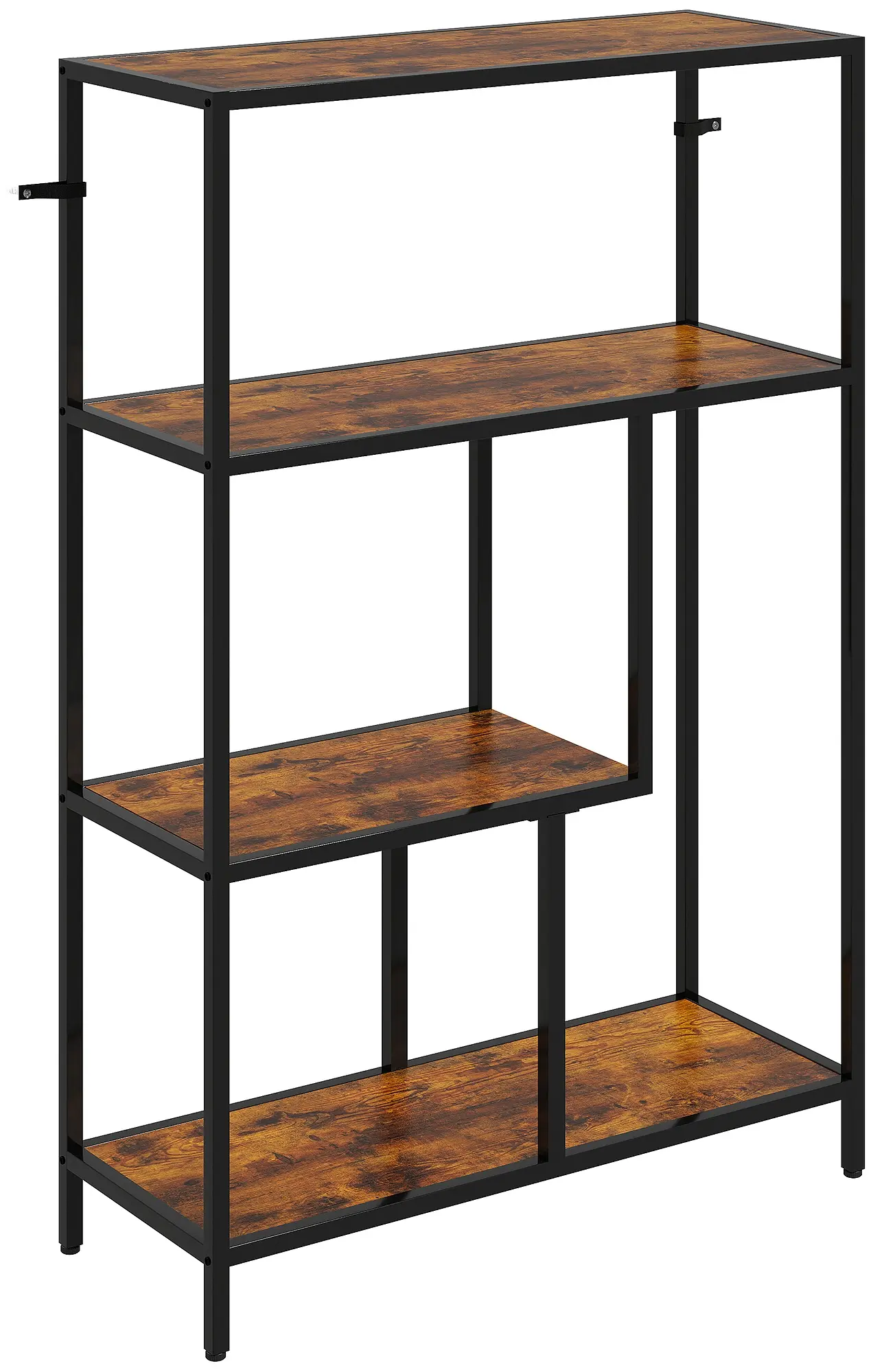 Etajera Homcom 838-546V00DW (Rustic Brown/Black) - 3