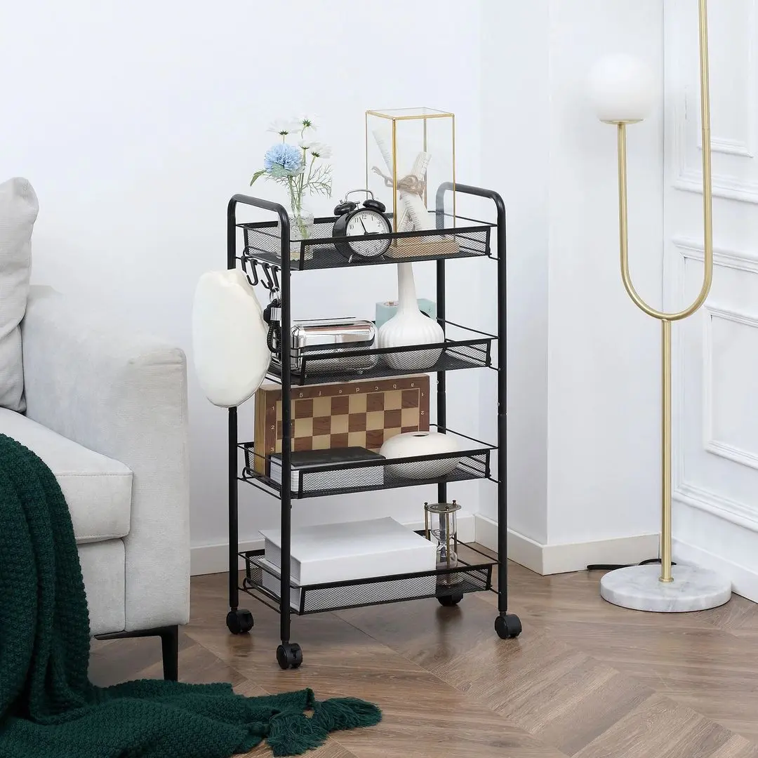 Etajera Homcom 850-163 45x26x84 cm (Black)