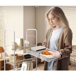 Etajera Homcom 850-164V00WT 45x26x106 cm (White) Thumb