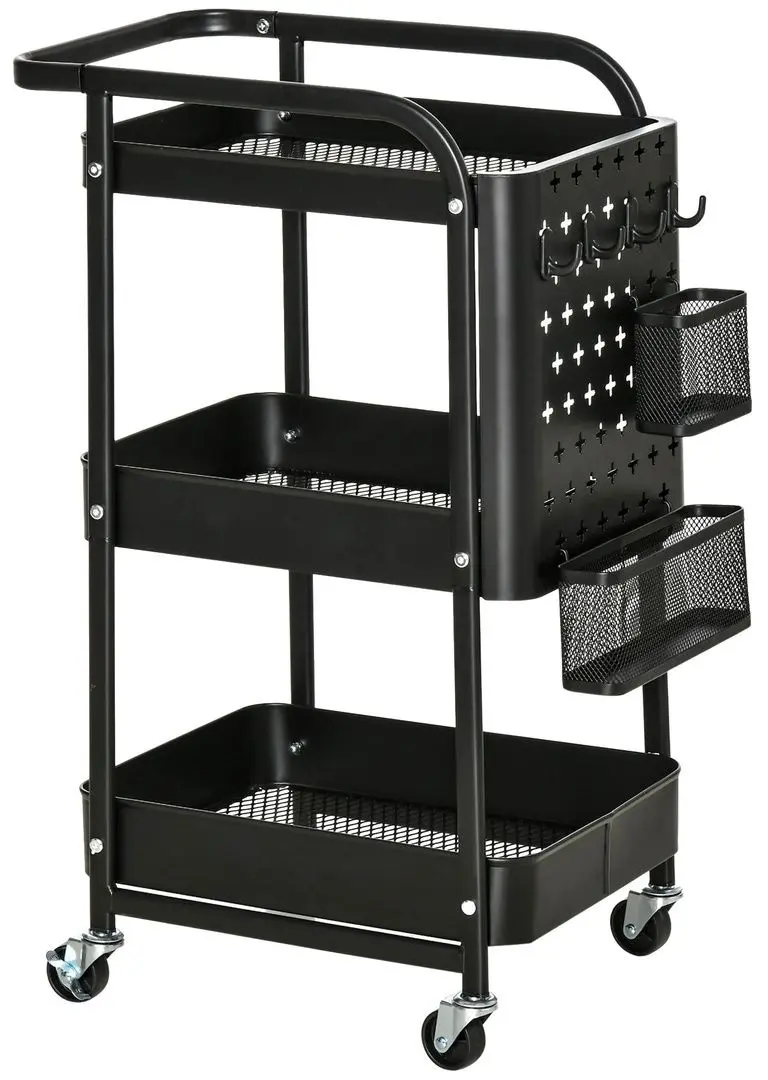 Etajera Homcom 850-185BK 51x32x75 cm (Black)