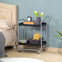 Etajera Homcom 850-190 63x40x83 cm (Black/Grey) Thumb