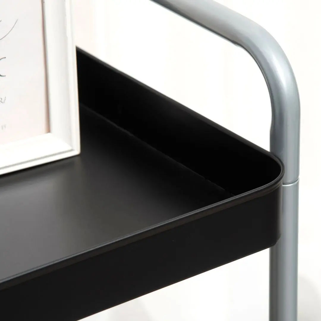 Etajera Homcom 850-190 63x40x83 cm (Black/Grey)