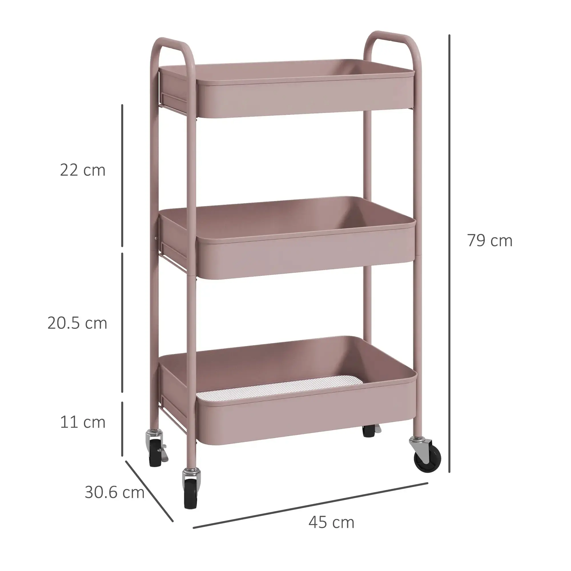 Стеллаж Homcom 850-292V00PK (Pink) - 5
