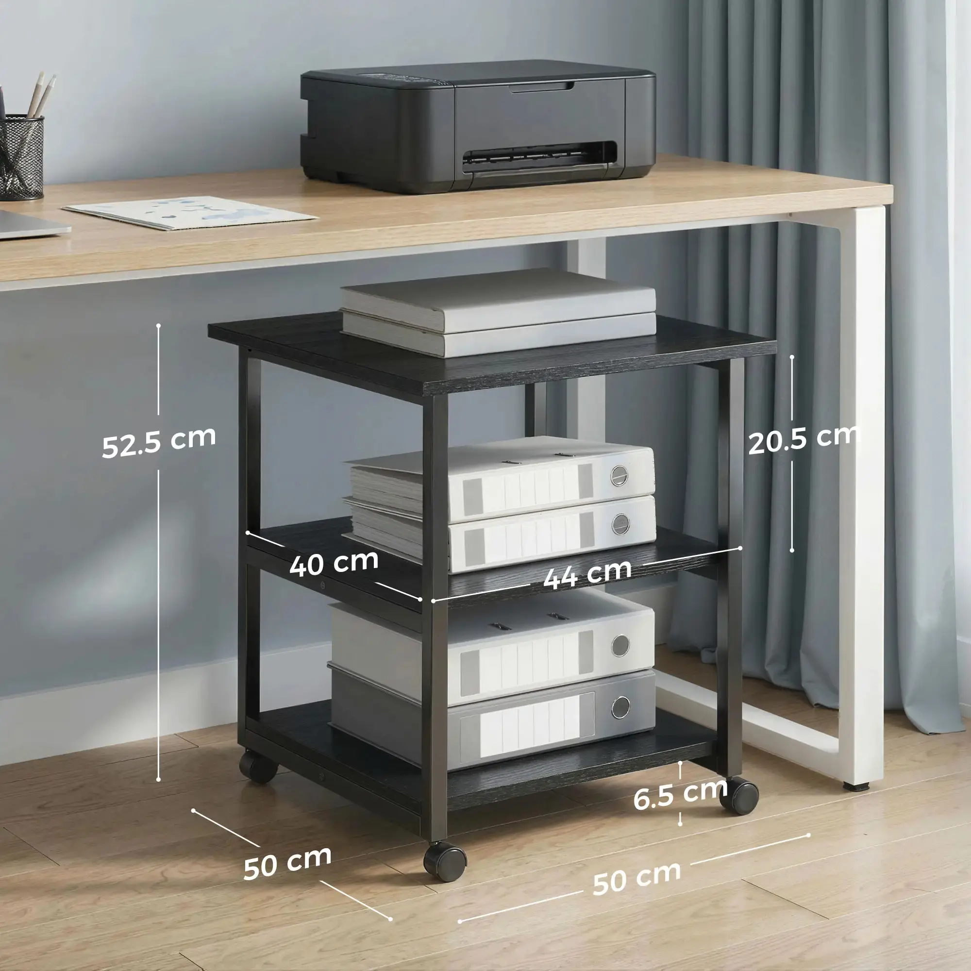Etajera Homcom 924-090V00BK (Black) - 4